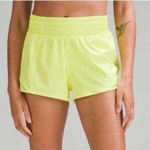 Lululemon Athletica Electric Lemon Athletic Shorts